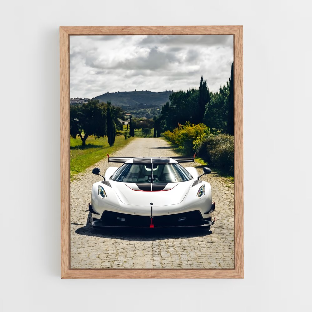 Poster Jesko sur Pavés – affiche Koenigsegg (vue 4)